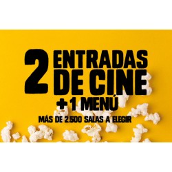 2 ENTRADAS DE CINE + 1 MENU...