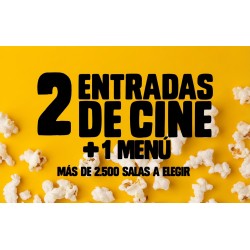 2 ENTRADAS DE CINE + 1 MENU...